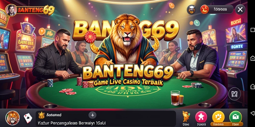 Screenshot gameplay BANTENG69 menampilkan suasana Live Casino yang menarik.