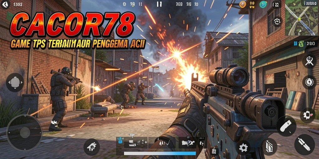 Gameplay seru <strong>CACOR78</strong> dengan aksi tembak-menembak yang mendebarkan.