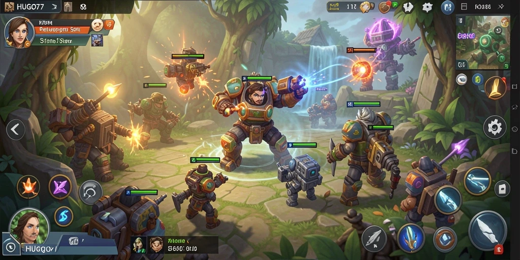 Tampilan gameplay HUGO77 yang menarik dan strategis.