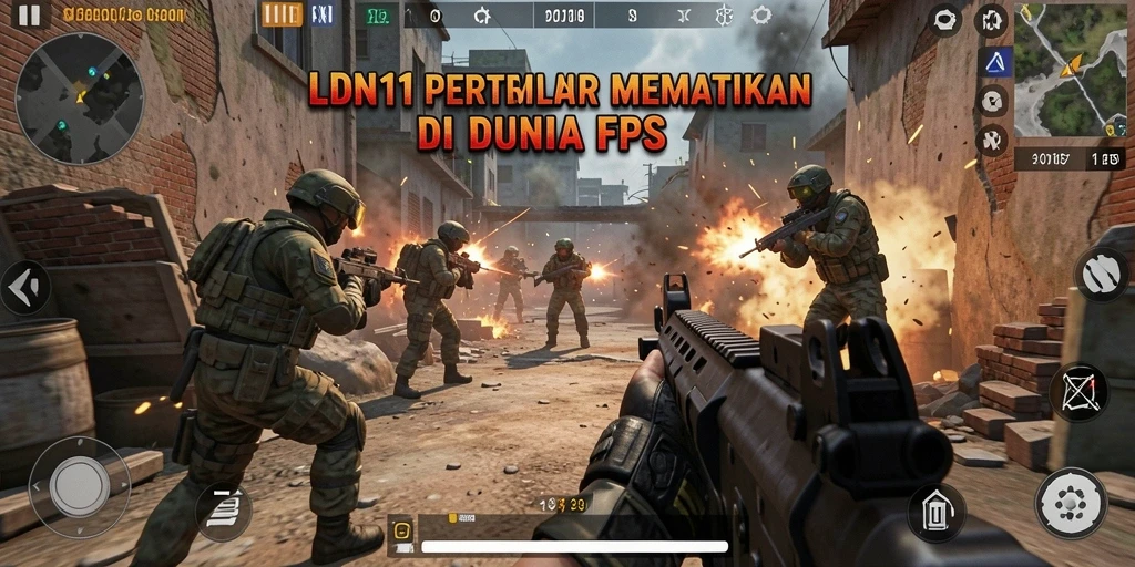 Gambaran aksi mendebarkan di battlefield LDN11 dengan grafis luar biasa.