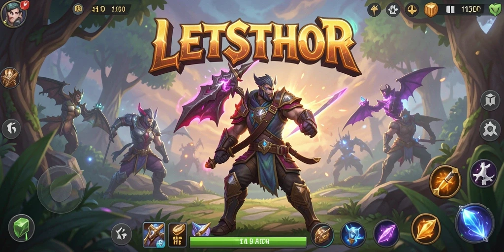 Gameplay seru LETSTHOR dengan aksi ARPG yang mendebarkan.