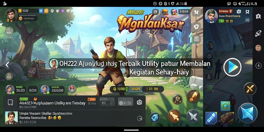 Tampilan aplikasi OH222 dengan berbagai fitur utility yang mengesankan.