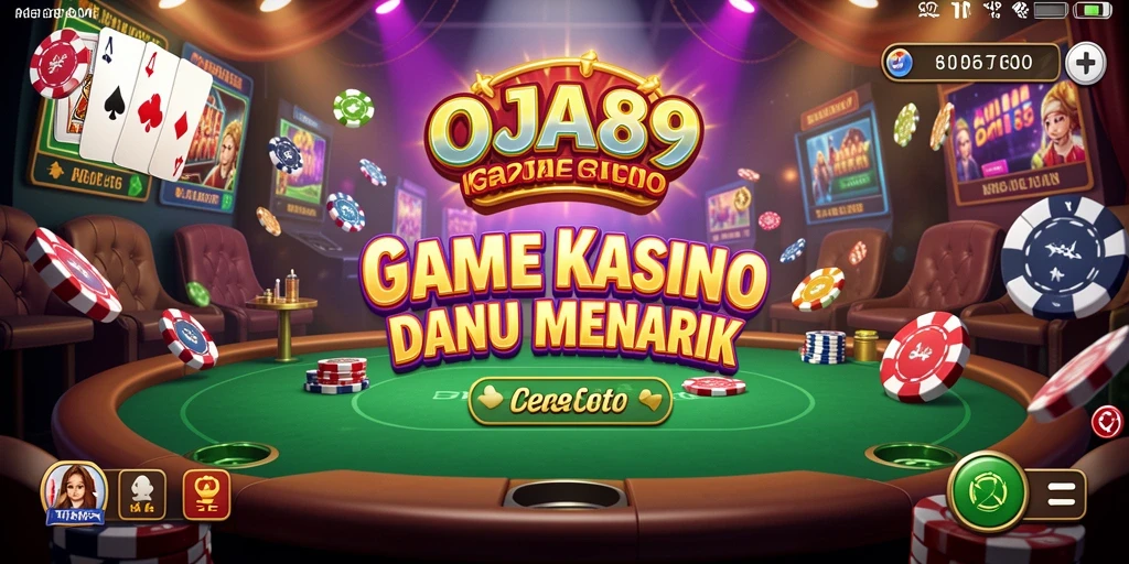 Tampilan gameplay seru dan menarik dalam aplikasi Kasino OJA89.