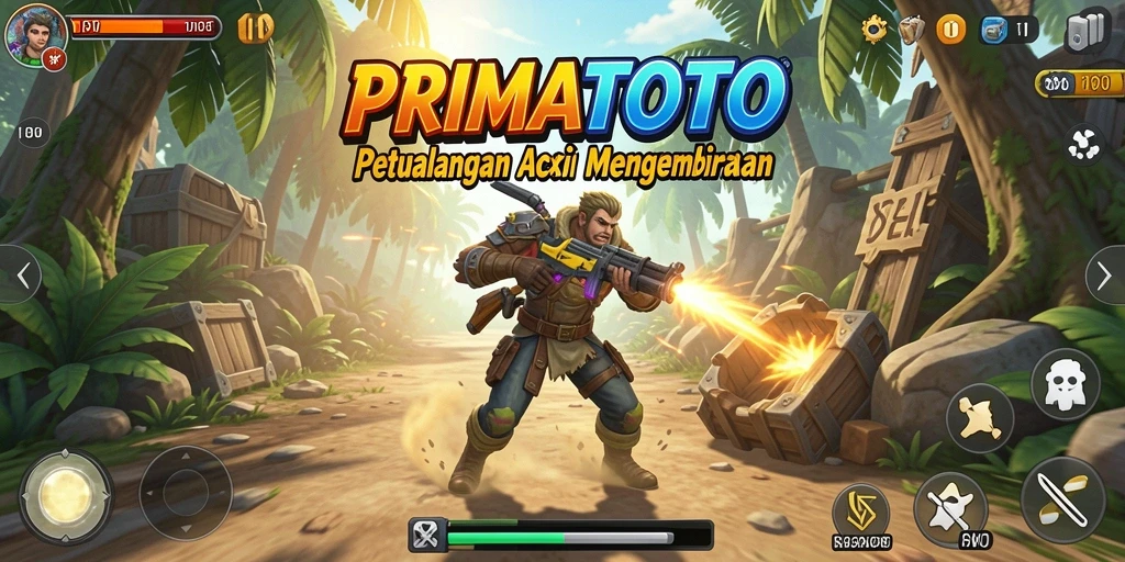 Menampilkan gameplay aksi seru PRIMATOTO dengan grafis menawan.