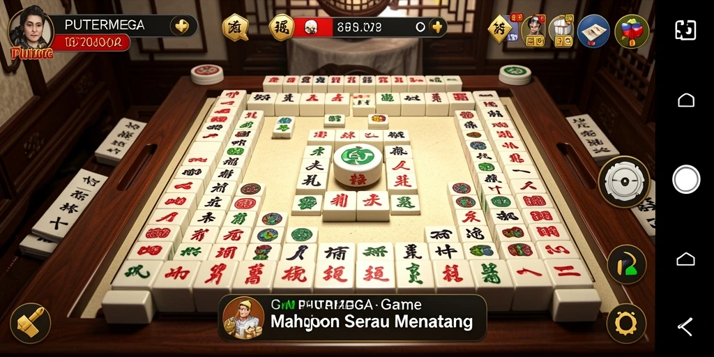Screenshot utama gameplay PUTERMEGA dengan tampilan menawan.