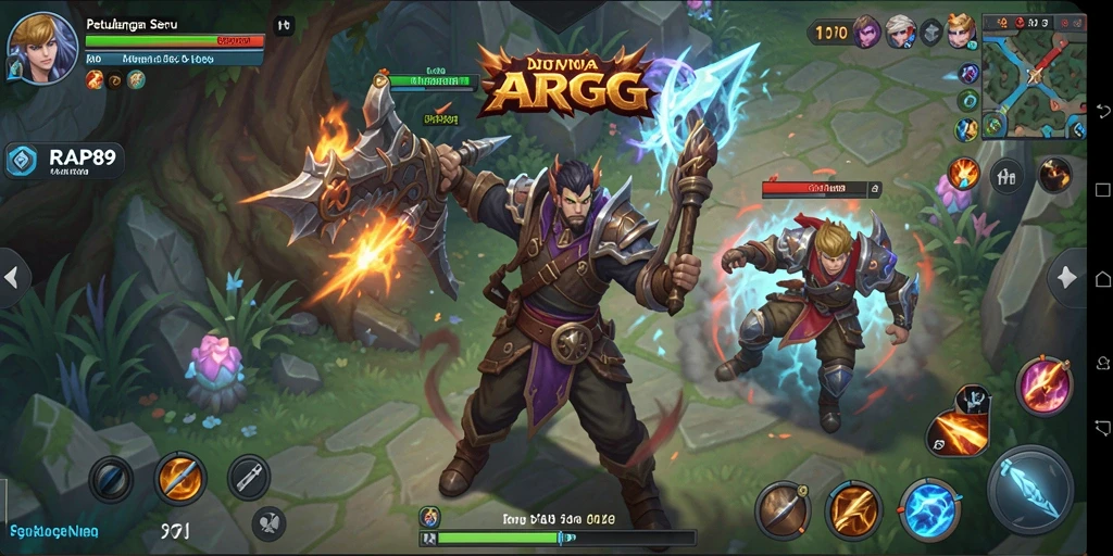 Tampilan gameplay ARPG yang menantang dan mendebarkan.