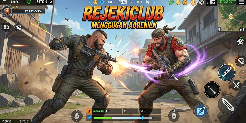 Tampilan laga intens Battle Royale di REJEKICLUB