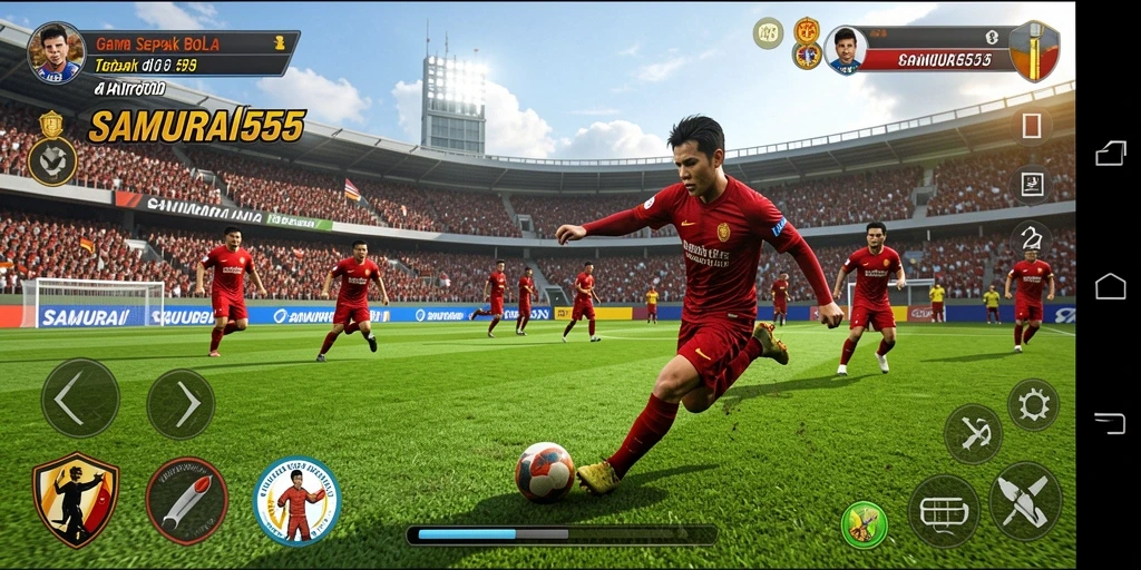 Tampilan gameplay yang seru dan mendebarkan dalam SAMURAI555.