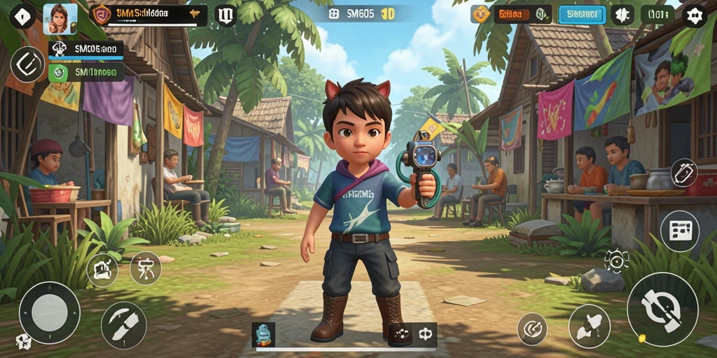 Tampilan gameplay menarik dari SM605 dengan berbagai aktivitas simulasi.