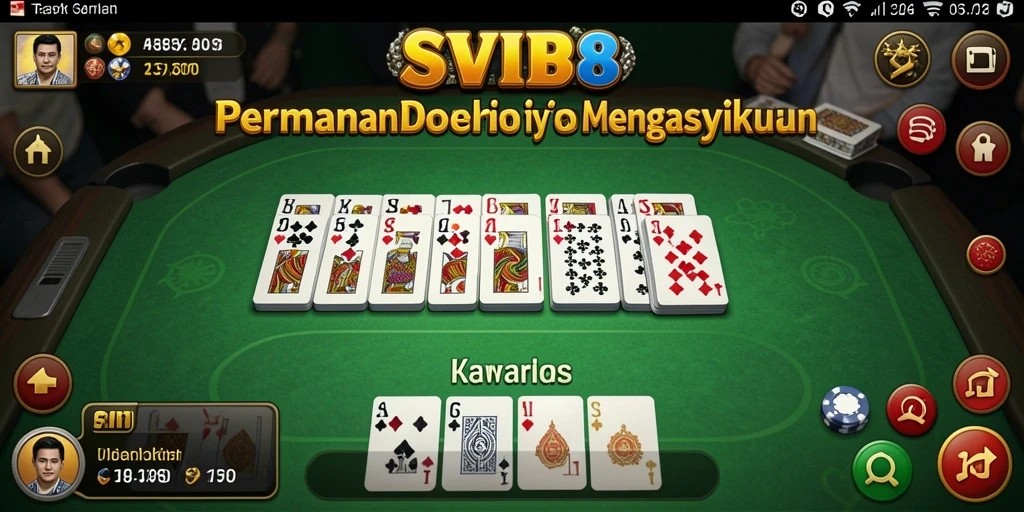 Tangkapan layar SVIP8 menampilkan gameplay seru Domino.