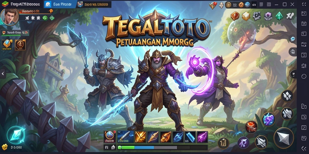 Gameplay epik dalam dunia TEGALTOTO dengan pertempuran mendebarkan.