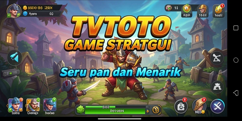 Tampilan gameplay TVTOTO yang menegangkan dan strategis.