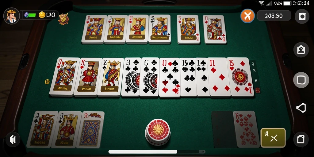 Tangkapan layar utama V07 menunjukkan gameplay Domino yang seru dan menegangkan.