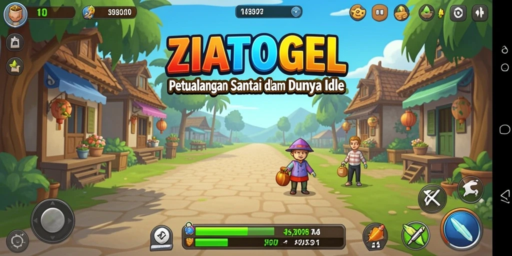 Tampilan menarik gameplay ZIATOGEL dalam aksi Idle.